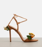 Aquazzura Birdsong raffia sandals