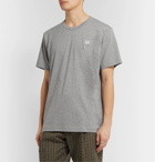 Acne Studios - Nash Logo-Appliquéd Cotton-Jersey T-Shirt - Gray