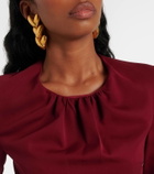 Giambattista Valli Ruffled silk crêpe minidress