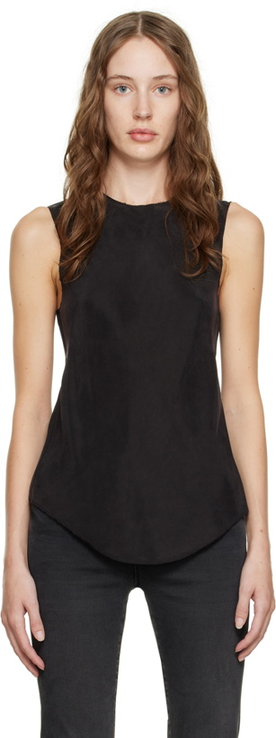 Photo: Gabriela Coll Garments Black No.159 Tank Top