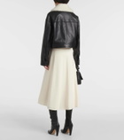 Proenza Schouler Judd shearling-trimmed leather jacket