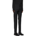 Valentino Black Wool and Mohair Zip Trousers