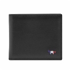 Maison Kitsuné Men's Tricolor Fox Compact Bifold Wallet in Black
