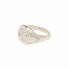Alec Doherty Snail Ring in Silver/Diamond