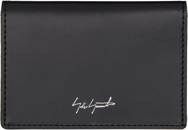 Photo: YOHJI YAMAMOTO Black Leather Card Holder