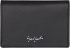 YOHJI YAMAMOTO Black Leather Card Holder