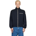 Moncler Navy Fourioun Cotton Blend Short Jacket