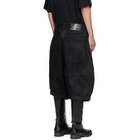 LU'U DAN Black Puffa Shorts