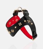 Christian Louboutin Loubiharness embellished leather dog harness