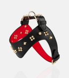 Christian Louboutin Loubiharness embellished leather dog harness