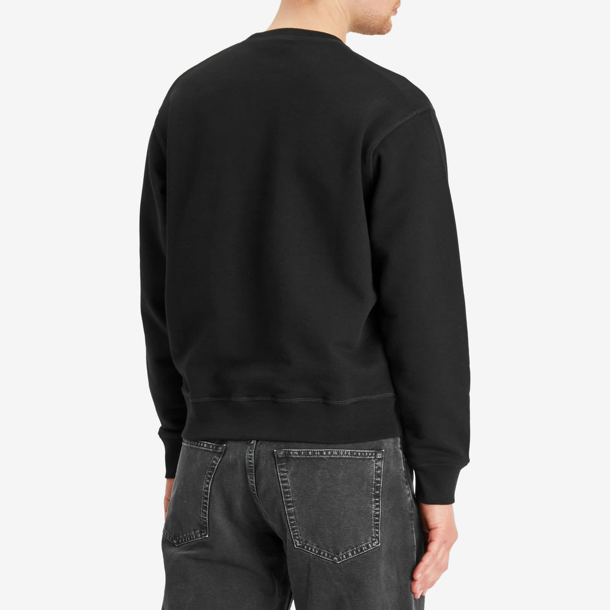 Dsquared2 Men's 3D Logo Cool Fit Crew Sweat in Black