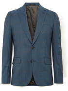 PAUL SMITH - Slim-Fit Prince of Wales Checked Wool-Blend Suit Jacket - Blue