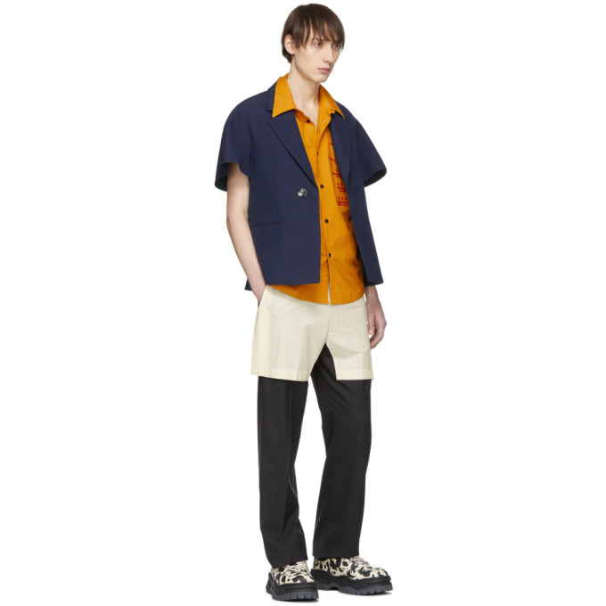 Chin Mens Yellow Love Intl. Short Sleeve Shirt