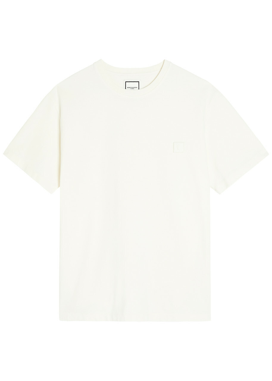【関税込み】WOOYOUNGMI オフホワイト Flower Back Logo Tシャツ Wooyoungmi White Swaying Flower Back Logo T-shirt - T-Shirts