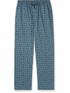 Zimmerli - Printed Cotton-Poplin Pyjama Bottoms - Blue