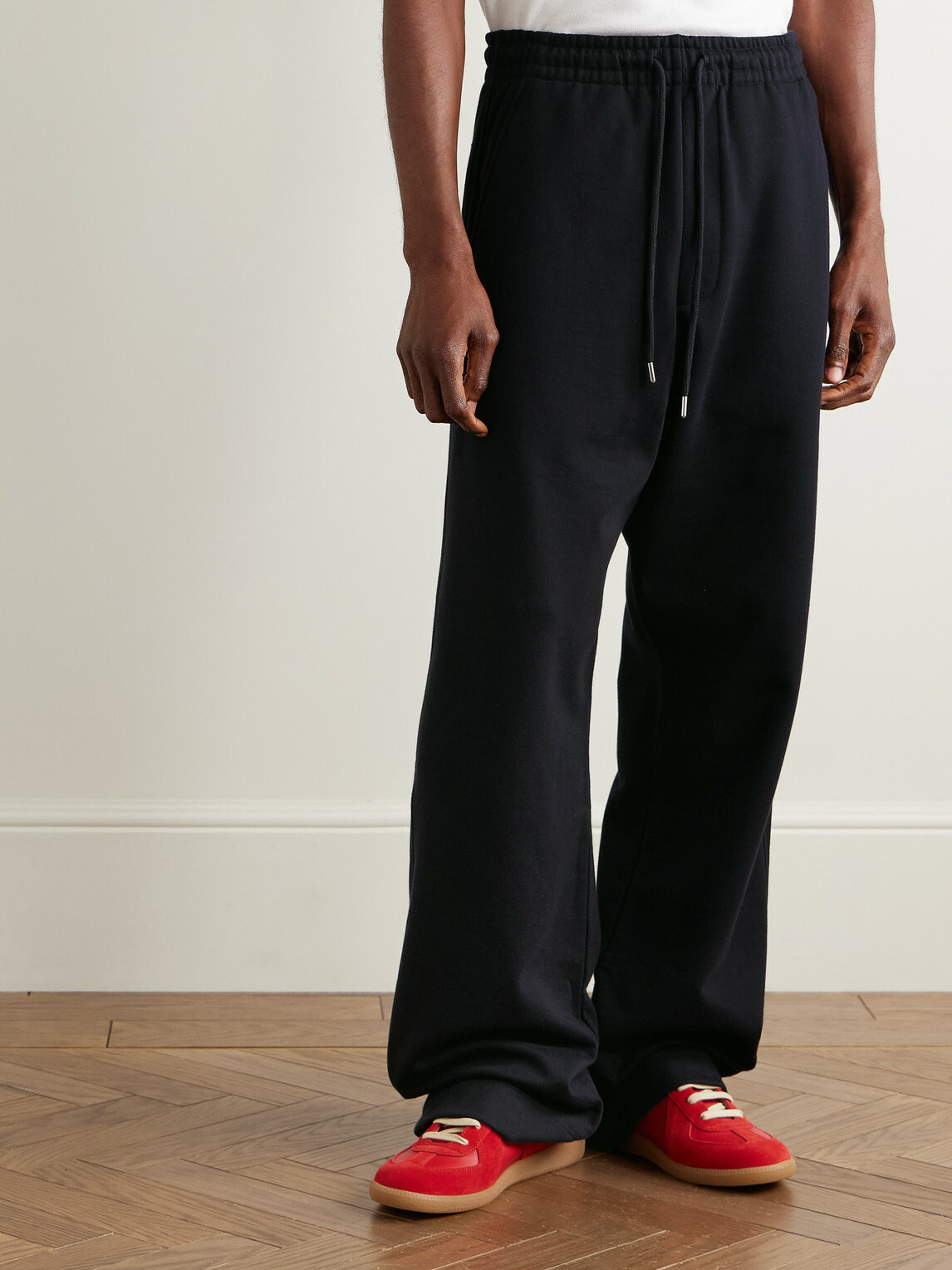 Dries Van Noten - Straight-Leg Cotton-Jersey Sweatpants - Blue