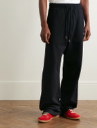 Dries Van Noten - Straight-Leg Cotton-Jersey Sweatpants - Blue