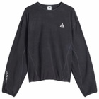 Nike Men's ACG Wolf Tree Crew Sweat in Black/Anthracite/Summit White