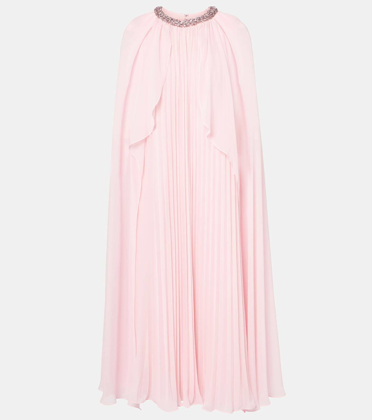 Self-Portrait Caped chiffon gown