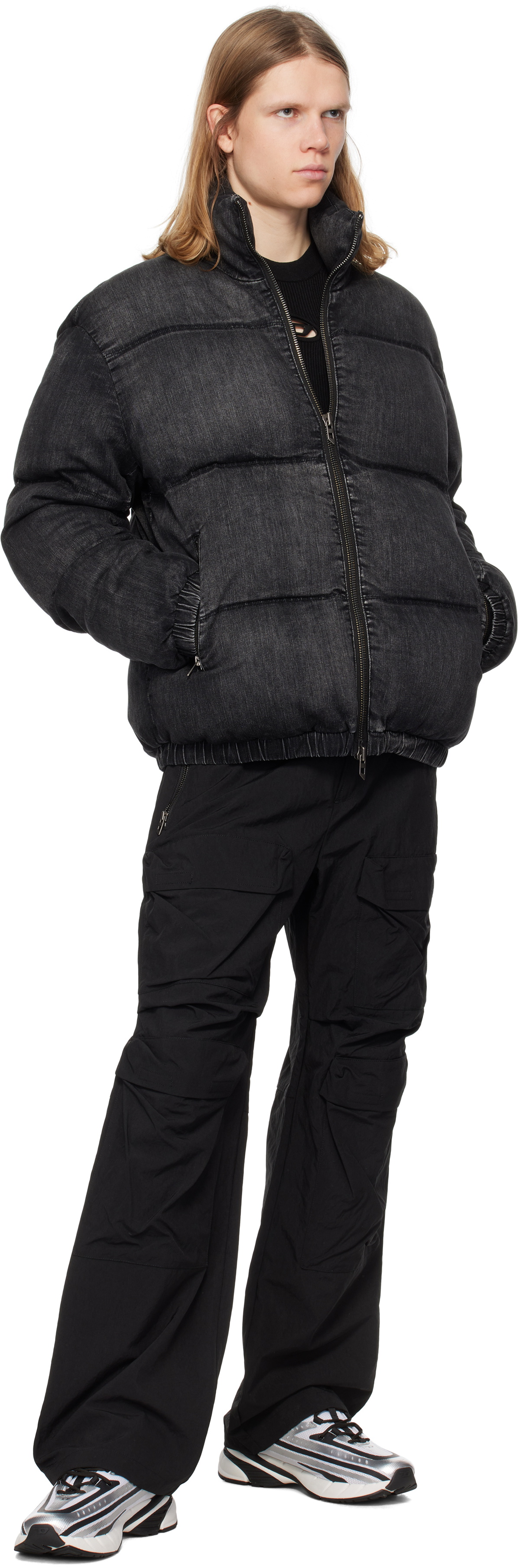 Diesel Black P-Danzel Cargo Pants Diesel