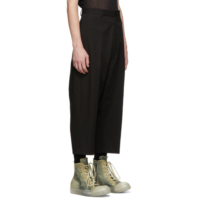 Rick Owens Black Karloff Cropped Trousers Rick Owens