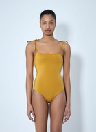 Chloé Tie-Shoulder Swimsuit