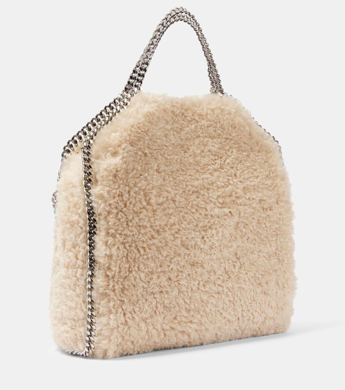Stella McCartney Falabella Large faux shearling tote bag