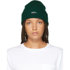 Noah NYC Green Logo Core Beanie