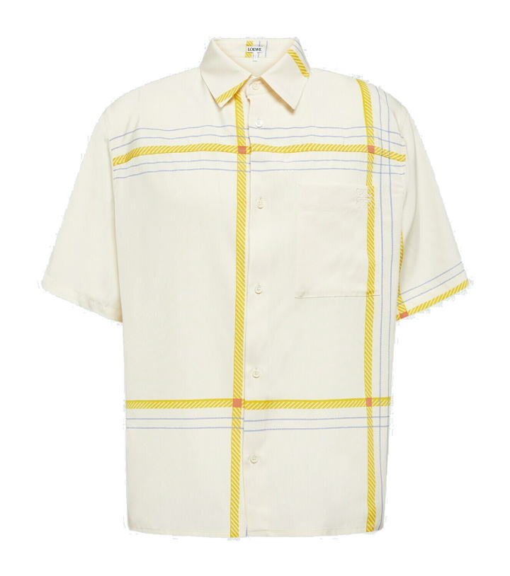Photo: Loewe Checked silk and cotton shirt