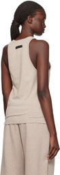 Fear of God ESSENTIALS Beige Bonded Tank Top