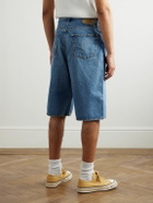 OrSlow - Super Dad's Wide-Leg Denim Shorts - Blue