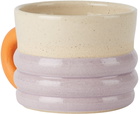 Milo Made Ceramics Off-White & Purple Lumpy Mug