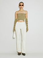 Isa Boulder Wave Knit Bandeau Top With Glove Set