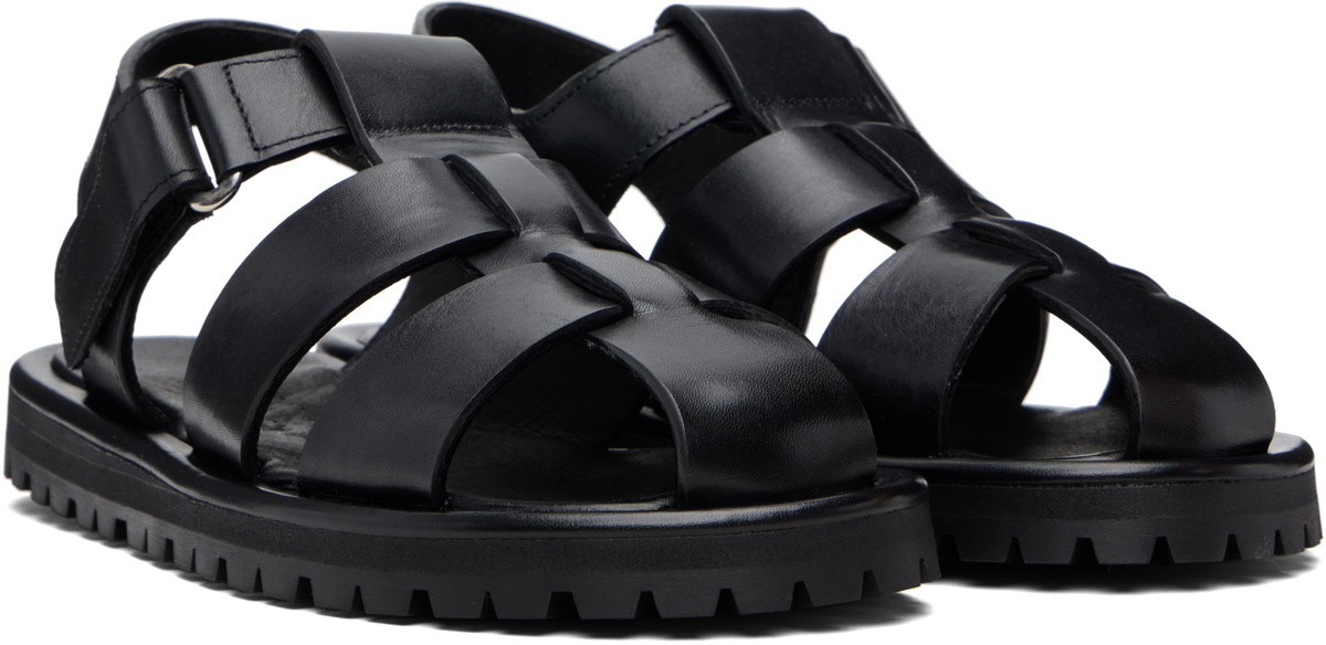 Studio Nicholson Black Sandom Sandals