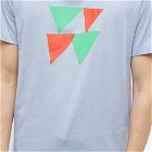 Comme des Garçons Homme Plus Men's Triangle Print T-Shirt in Blue