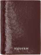 McQueen Burgundy Bifold Card Holder