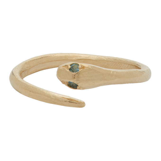 【関税込み】Seb Brown Serpent リング Seb Brown Yellow Gold Topaz Serpent Ring Seb Brown