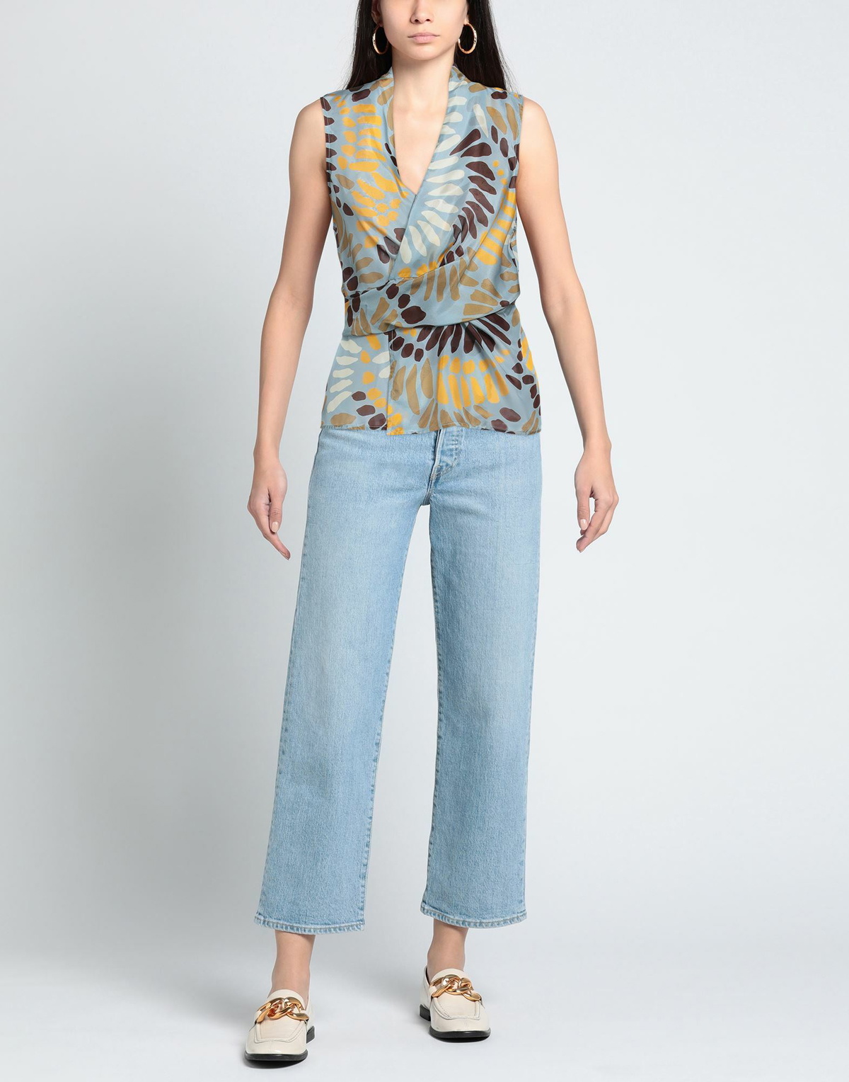 Jucca Womens Top Slate in Blue