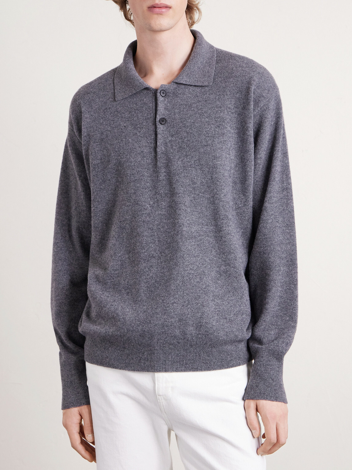 ssstein - Merino Wool Polo Shirt - Gray