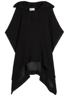 Lisa Marie Fernandez Linen-blend Beach Poncho Black