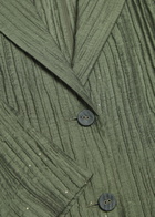 Emporio Armani Crinkled Woven Jacket Olive