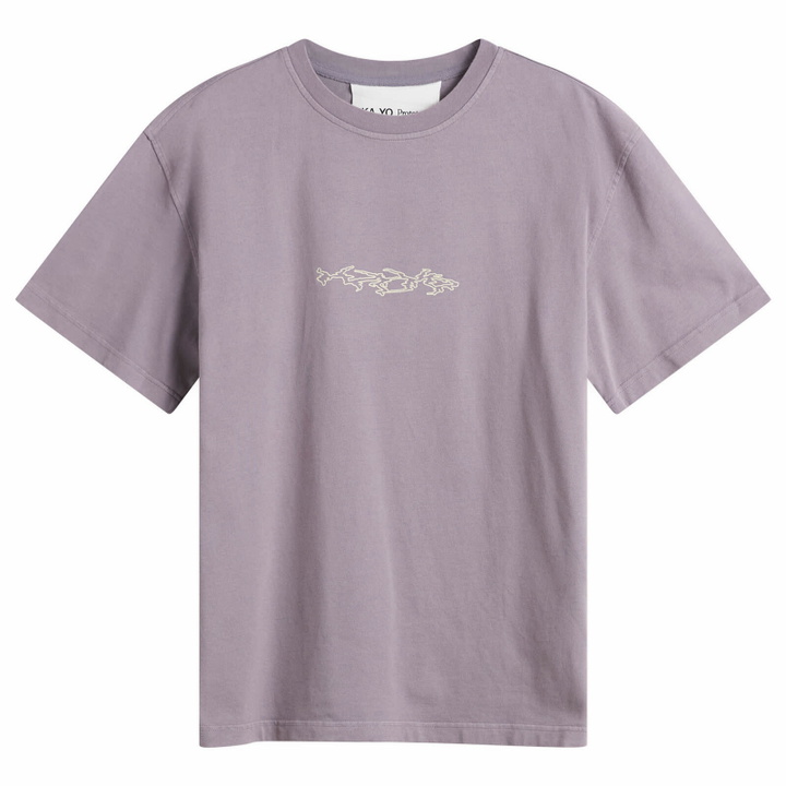 Photo: KA_YO_Prototype Men's Boxy Washed Graphic T-Shirt in Sparrow