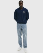 Axel Arigato Atelier Polo Sweater Blue Mens Pullover