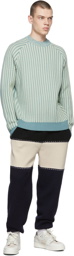 King & Tuckfield Blue & Yellow Striped Sweater