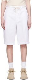 Drôle De Monsieur White Drawstring Shorts