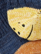 KAPITAL - Intarsia Cotton and Hemp-Blend Socks