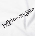 Balenciaga - Oversized Logo-Print Cotton-Jersey T-Shirt - White