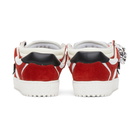 Off-White Red and White Off Court Low Sneakers