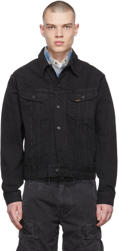 Photo: RRL Black Denim Trucker Jacket