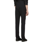 Deepti Black Low Crotch Membrane Trousers